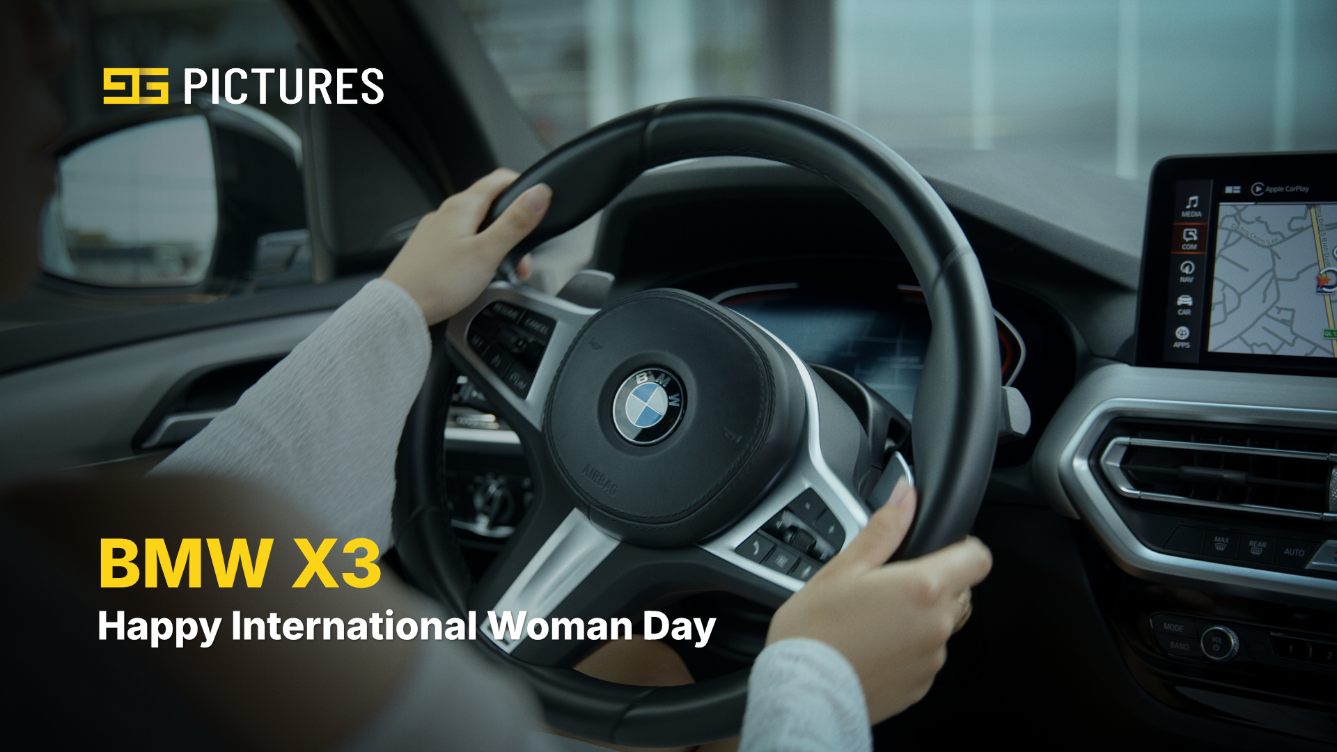 Driver with a BMW X3, International Women's Day 2024