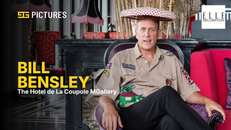 Interview with architect Bill Bensley at the spectacularly unique Hotel de la Coupole, member of the MGallery Hotel Collection.