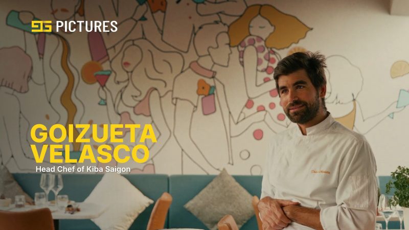 Head Chef Pedro Goizueta Velasco showcasing Kiba Saigon restaurant, an F&B video produced by 9G Pictures.