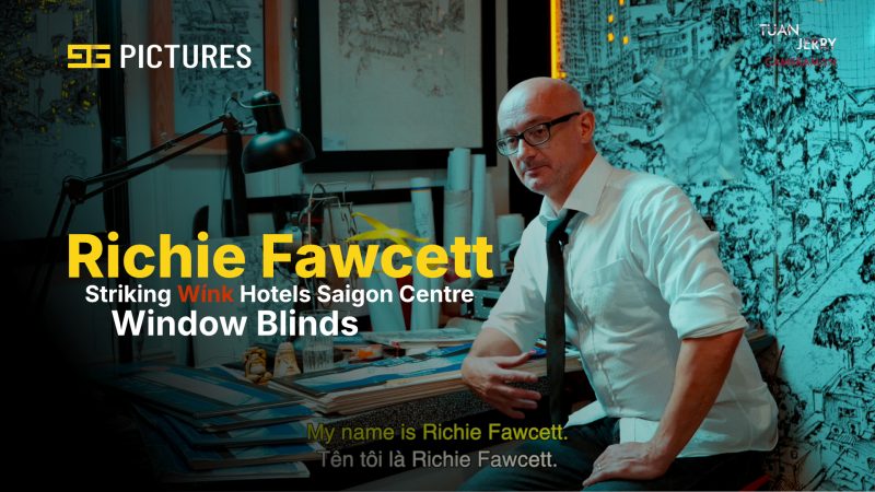 Richie Fawcett & Striking Wink Hotel Saigon Centre Window Blinds