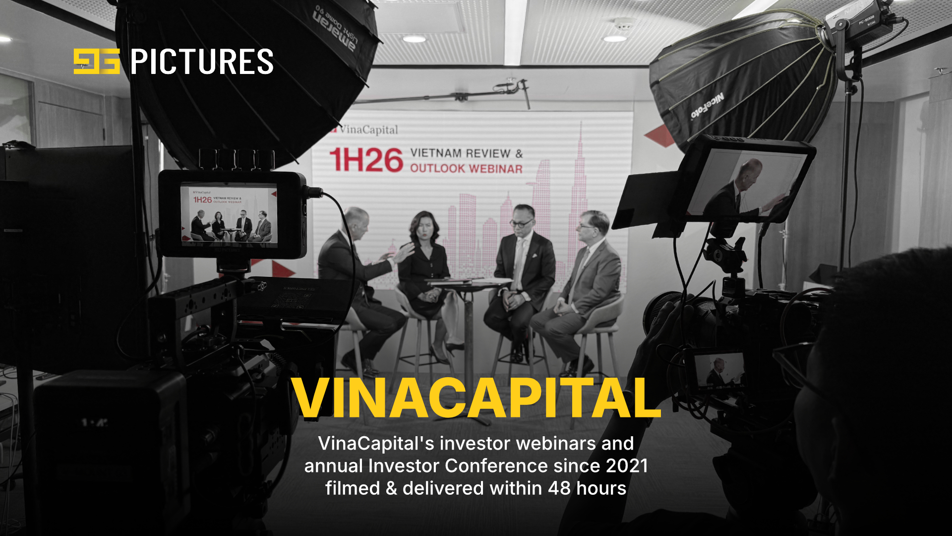 Thumbnail for VinaCapital's 2026 Vietnam Outlook event - Multi-camera setup for a VinaCapital investor webinar by 9G Pictures.