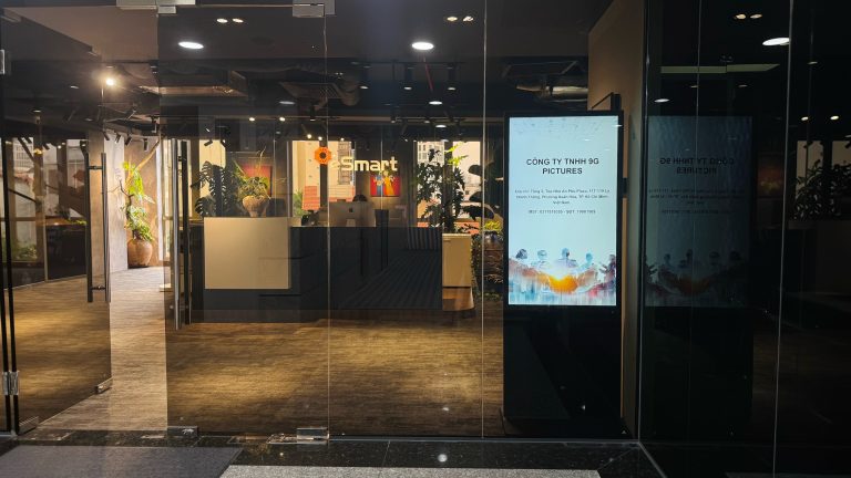 Reception at the 9G Pictures office, Level 3, An Phu Plaza, Ho Chi Minh City
