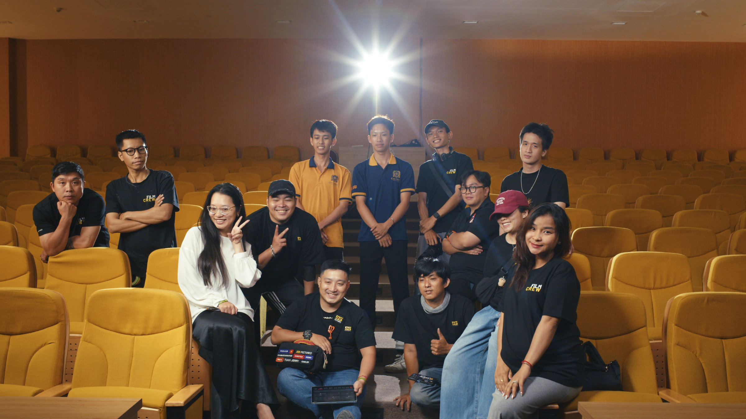 The 9G Pictures team on set