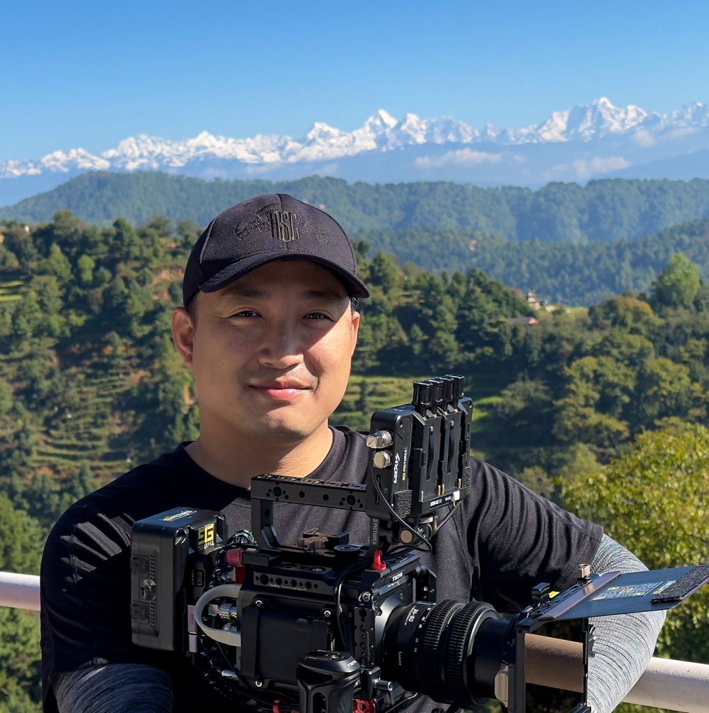 Trần Anh Tuấn, nhà sáng lập kiêm Director of Photography của 9G Pictures, trên phim trường